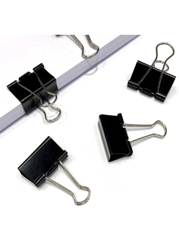 Binder Clips Assorted Sizes – 25mm, 32mm, 41mm, 51mm (1”, 1.25”, 2”) – Strong Grip, Durable – Perfect for Office and Home Use | Versatile and Reliable