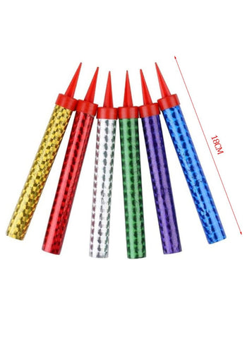 Birthday Sparking Candles – Pack of 6, 10cm | Perfect for Cake Decoration & Party Celebrations