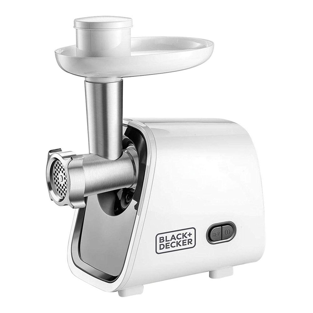 Black & Decker FM1500 Meat Grinder – 1500W Motor, 5 Grinding Heads, Reverse Function, Durable Plastic Body – Meat Mincer