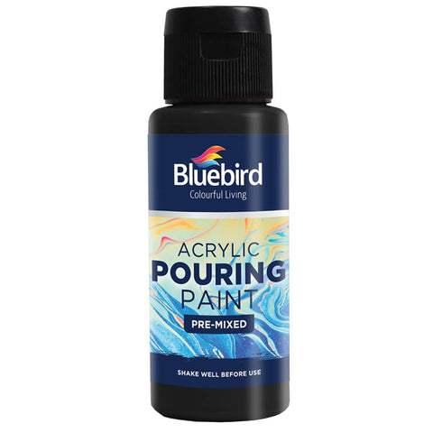 Bluebird Acrylic Pouring Paint Pre-mixed Primary 6x100ml – Ready-to-Use, Vivid Colors, Easy Pouring – Acrylic Pouring Paint | Ideal for Fluid Art Techniques