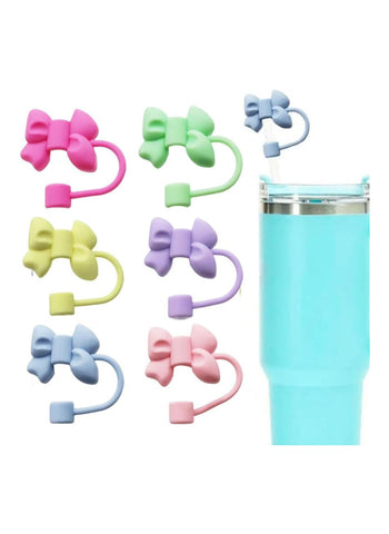 Bow Straw Stopper – Reusable, Leak-Proof, Easy to Use – Drinkware Accessories | Ideal for Travel & Everyday Use