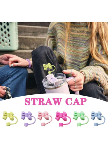 Bow Straw Stopper – Reusable, Leak-Proof, Easy to Use – Drinkware Accessories | Ideal for Travel & Everyday Use