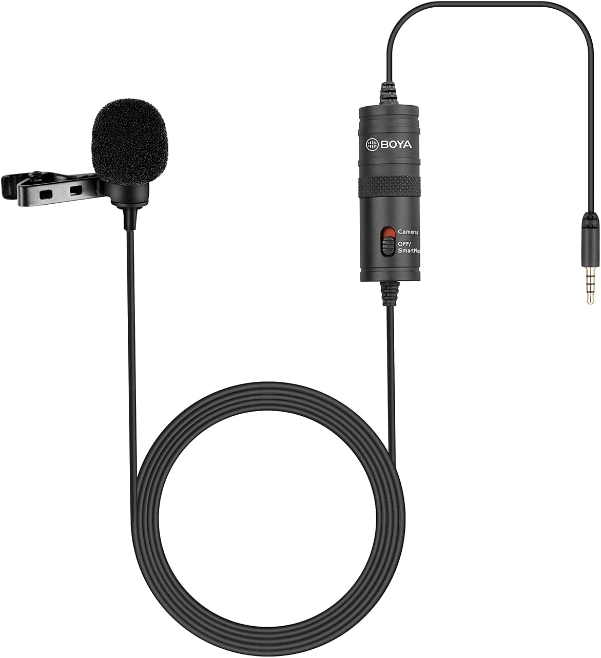 Boya Omni Directional Lavalier Microphone BY-M1 – Clear Sound, Omni-Directional Pickup, Compact Size – Lavalier Microphone | Great for Various Vlogging Situations