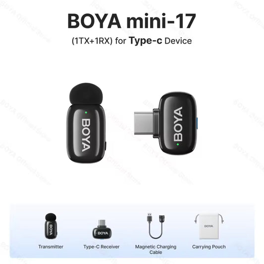 Boya Mini 17 For Andriod USB-C Wireless Microphone