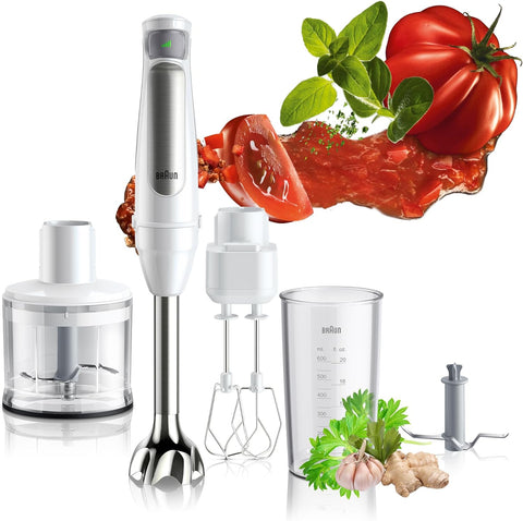 Braun Hand Blender MQ7035BI – Advanced Blending Technology, Comfortable Handle, Quick Results – Hand Blender | Great for Home Kitchens