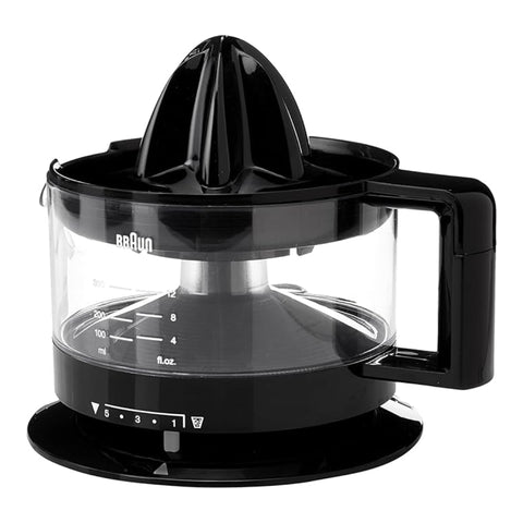 Braun Tribute Collection Citrus Juicer Black CJ-3000BK – Black Finish, Easy Operation, Compact Design | Citrus Juicer