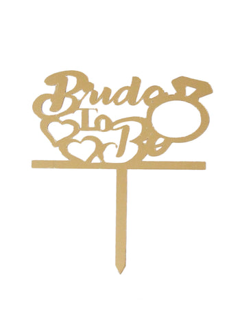 Bride To Be Cake Topper. Elegant & Stylish, Ideal for Bridal Celebrations | Durable & Reusable