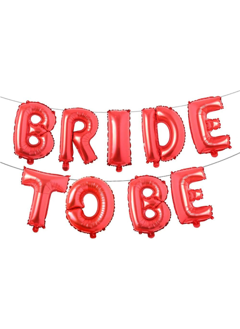 Bride To Be Foil Balloon – Red. Bright & Bold, Perfect for Wedding Celebrations | Easy to Inflate