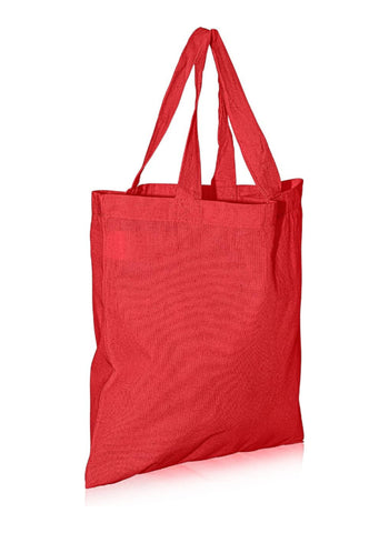 Bright-Colored Cotton Shoulder Tote Bag 140gsm – Long Handle, Reusable, Durable – Ideal for Shopping and Everyday Use | 100% Cotton Material