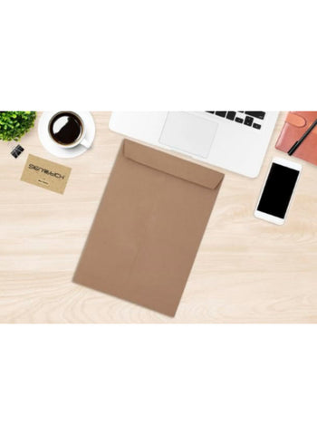 Envelope Medium A4 Size Brown  – Pack of 50, Durable, Multipurpose – Ideal for Office and Document Storage | Lightweight and Convenient