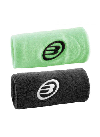 BullPadel Wristband Black & Green – Sweat-Absorbing, Comfortable, Durable | Perfect for Padel Players