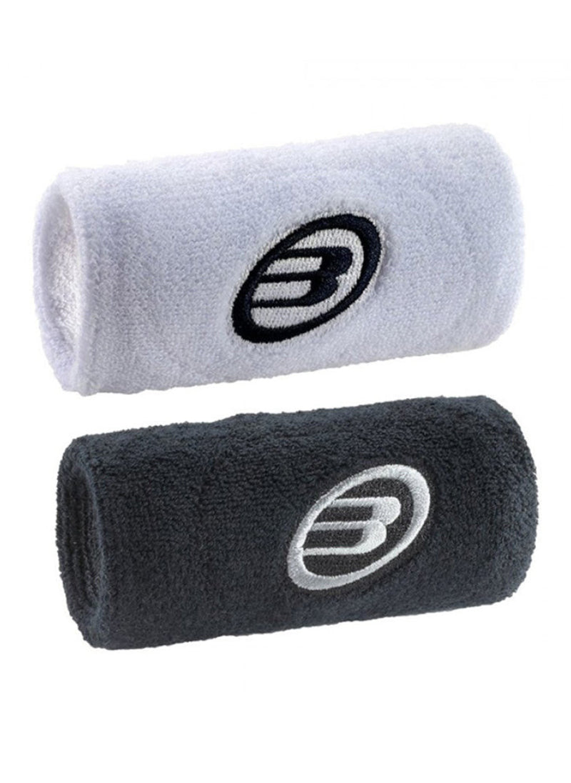 BullPadel Wristband Black & White – Durable, Absorbent, Soft Material | Ideal for Long Games