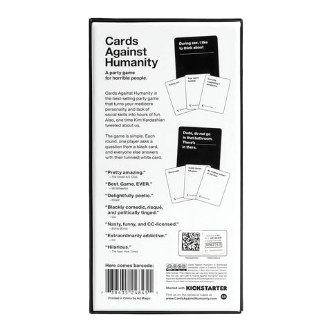 Cards Against Humanity – The Hilarious Party Game for 4+ Players, Perfect for Adults with a Wicked Sense of Humor | Adult Party Card Game