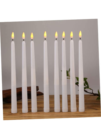 Christmas LED Candles – Pack of 2, Glowing Candle Light Night Lamp | Perfect for Party Atmosphere & Holiday Decorations