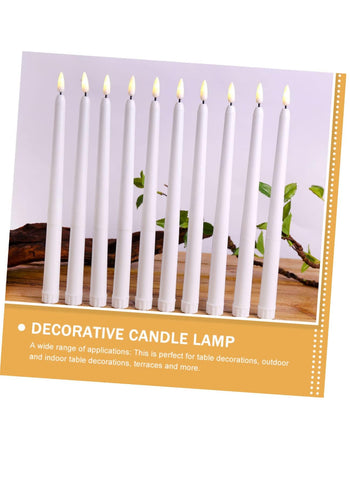 Christmas LED Candles – Pack of 2, Glowing Candle Light Night Lamp | Perfect for Party Atmosphere & Holiday Decorations