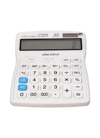 Citizen CT-9300 Calculator – White, Durable, Ergonomic Design – Ideal for Everyday Use | Versatile and Stylish