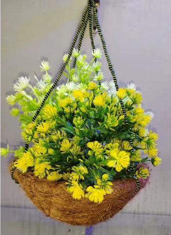 Coconut Basket Wall Hanging Pot – Hanging Coir Basket (Coconut Husk) | 1 Small Piece Without Flowers