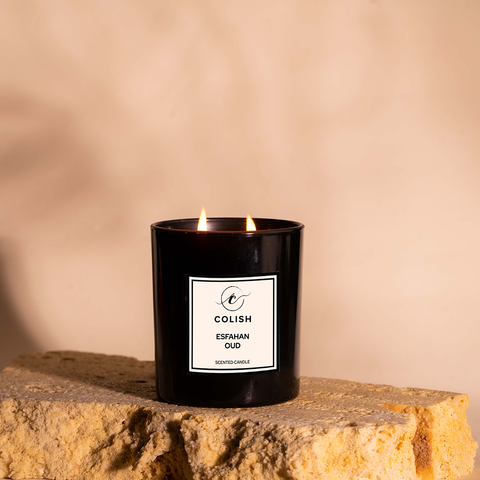 Colish Esfahan Oud Candle 460g – Deep & Luxurious Oud Scent for a Regal Feel