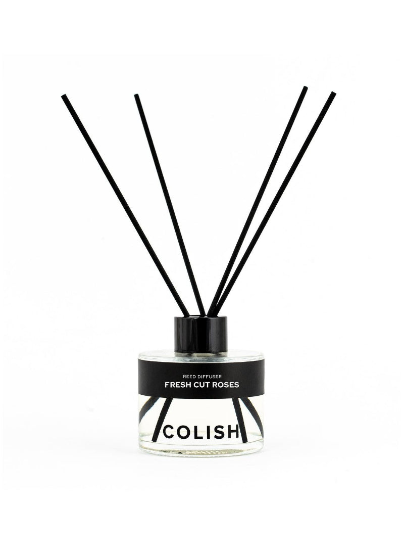 Colish Fresh Cut Roses Reed Diffuser – Floral, Sweet, Inviting Fragrance – Home Fragrance | Elegant Atmosphere