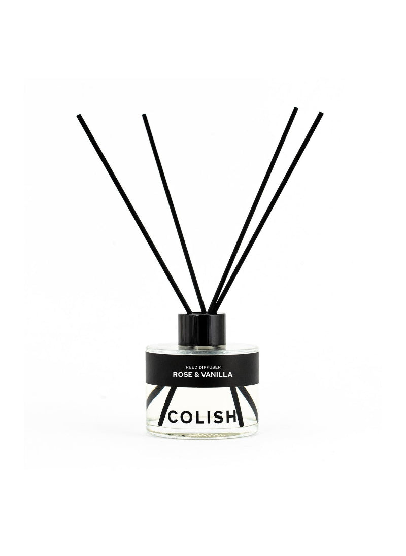 Colish Rose & Vanilla Reed Diffuser – Sweet, Floral, Soothing Aroma – Home Fragrance | Continuous Fragrance