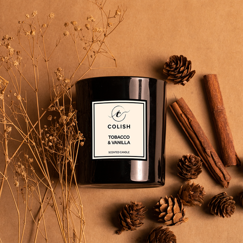 Colish Tobacco & Vanilla Candle 460g – Rich & Smoky Blend with a Sweet Touch