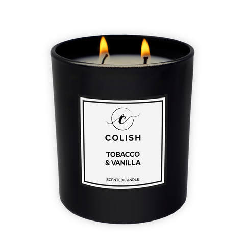 Colish Tobacco & Vanilla Candle 460g – Rich & Smoky Blend with a Sweet Touch