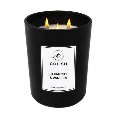 Colish Tobacco & Vanilla Candle 460g – Rich & Smoky Blend with a Sweet Touch