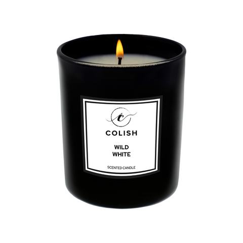 Colish Wild White Candle 460g – Crisp & Fresh Fragrance for a Clean, Inviting Space