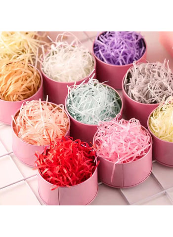 Colorful Shred Crinkle Paper – Raffia Shredded Confetti for Gift Boxes | Perfect for Weddings & DIY Party Decor