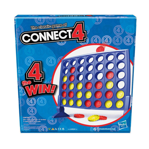 Connect Four – Iconic Drop & Win Strategy Game, Easy and Addictive Fun for All Ages, Featuring Vertical Grid and Colorful Discs | Classic Entertainment