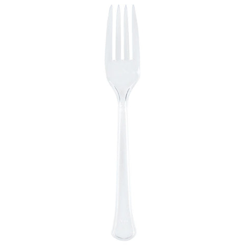 Crystal Plastic Fork – Stylish Design, Durable Plastic, Elegant Appearance – Disposable Cutlery | Adds a Touch of Class to Your Table