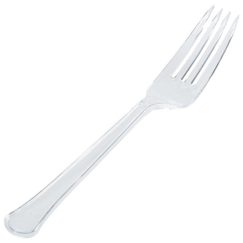 Crystal Plastic Fork – Stylish Design, Durable Plastic, Elegant Appearance – Disposable Cutlery | Adds a Touch of Class to Your Table