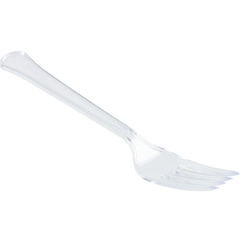 Crystal Plastic Fork – Stylish Design, Durable Plastic, Elegant Appearance – Disposable Cutlery | Adds a Touch of Class to Your Table