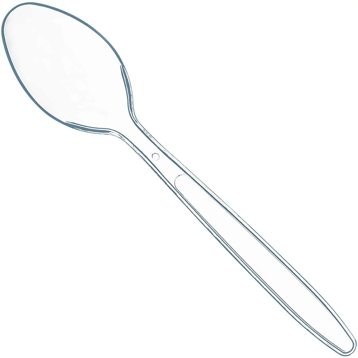 Crystal Spoon – Elegant Design, Durable Plastic, Clear Finish – Disposable Spoons | Adds a Touch of Sophistication