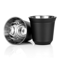 Stainless Steel Insulated Coffee Cup - Black