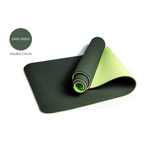 Eco-Friendly Non-Toxic TPE Yoga Mat – 6mm Thickness, Excellent Cushioning, Durable Design – Ideal for Yoga and Exercise