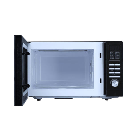 Dawlance Microwave Oven, Cooking Series, 28 Liters, Black, DW-128G – Stylish Mirror Finish with 900W Power, Even Heating, Defrost Function, Safety Interlock System, and Grill