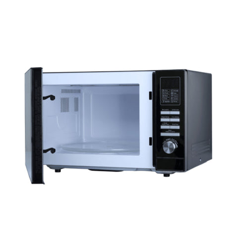 Dawlance Microwave Oven, Cooking Series, 28 Liters, Black, DW-128G – Stylish Mirror Finish with 900W Power, Even Heating, Defrost Function, Safety Interlock System, and Grill