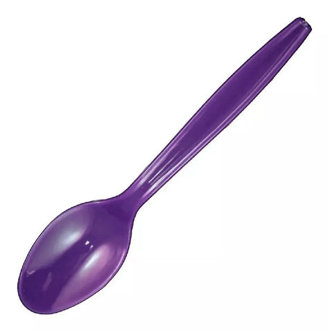 Deluxe Color Spoons – Vibrant Colors, Durable Design, Ideal for Parties – Disposable Cutlery | Adds Fun to Any Event