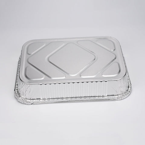 Disposable Aluminum Pan with Transparent Lid 2300ml – 2300ml Disposable Aluminum Pan with Lid – Disposable Food Packaging | Disposables