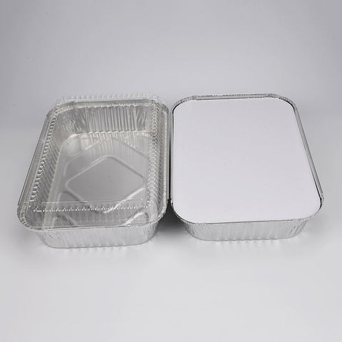 Disposable Aluminum Pan with Transparent Lid 2300ml – 2300ml Disposable Aluminum Pan with Lid – Disposable Food Packaging | Disposables