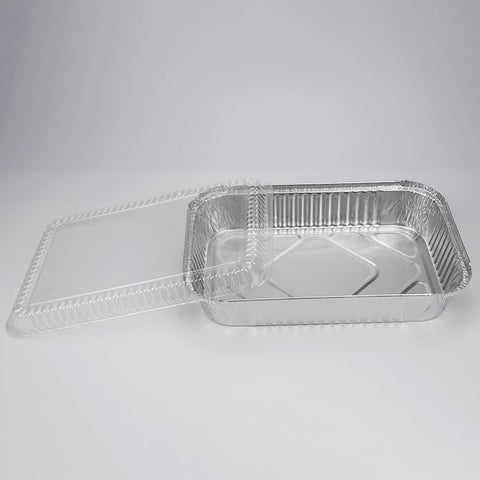 Disposable Aluminum Pan with Transparent Lid 2300ml – 2300ml Disposable Aluminum Pan with Lid – Disposable Food Packaging | Disposables