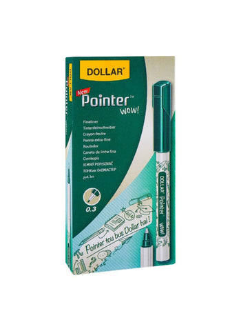 Dollar Pointer Green – Smooth Writing, Durable, Lightweight – Perfect for Office and School Use | Reliable Performance