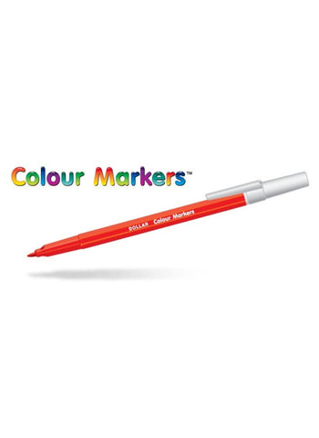 Dollar Simple Marker – Blue, 10 Pcs Pack | Reliable Markers for Everyday Use