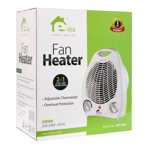 E-lite Fan Heater EFH-804 – Compact, Efficient, User-friendly – Heater