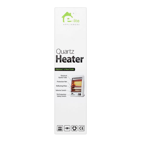 E-lite Quartz Heater EQH-80Y4 – Efficient, Durable, Compact – Heater