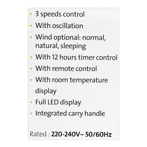 E-lite Tower Fan ETF-002 – 38 Inch, Compact, Quiet Operation – Cooling | Ideal for Bedrooms and Offices