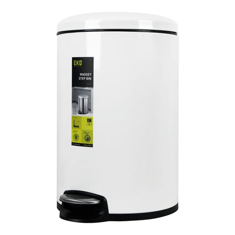 EKO Dome Pedal Bin Maggey – Pedal Operated, Fingerprint-Resistant, Elegant Finish | Ideal for Home & Small Spaces Waste Management