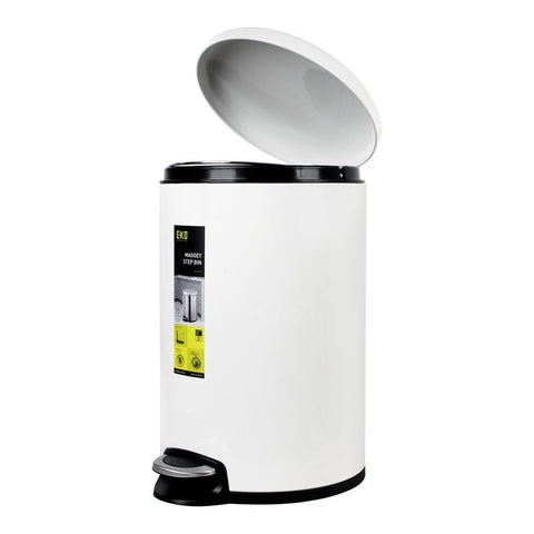 EKO Dome Pedal Bin Maggey – Pedal Operated, Fingerprint-Resistant, Elegant Finish | Ideal for Home & Small Spaces Waste Management