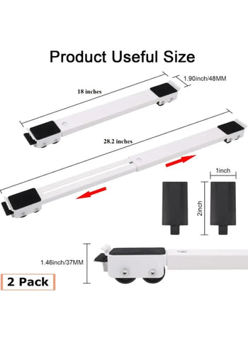 Extendable Furniture Moving Tool Set – Pack of 2, Heavy-Duty, Ergonomic, Multi-Purpose | Ideal for Moving Sofa, Cabinet, Desk